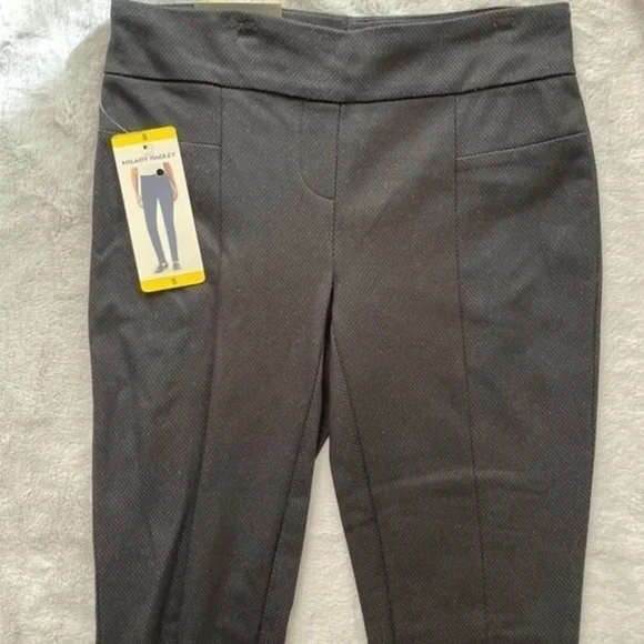 HILARY RADLEY Navy Blue Pull On small Knit Pants - Picture 4 of 7